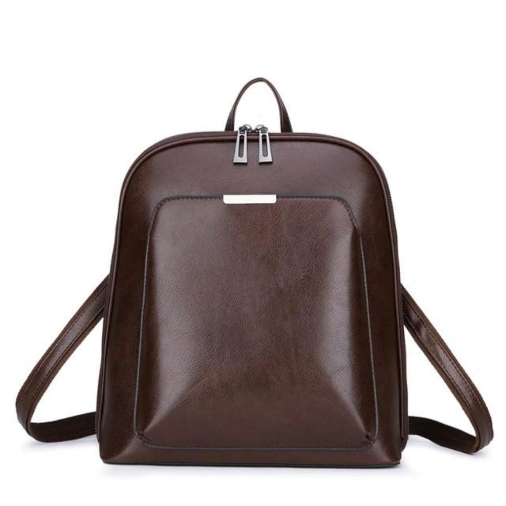Classic Double Zipper Backpack - Stylish Design