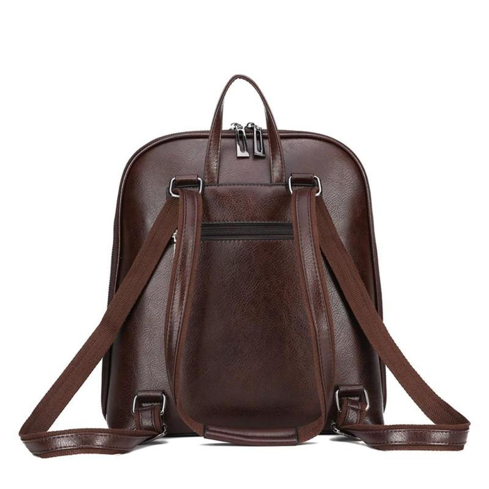 Classic Double Zipper Backpack - Stylish Design
