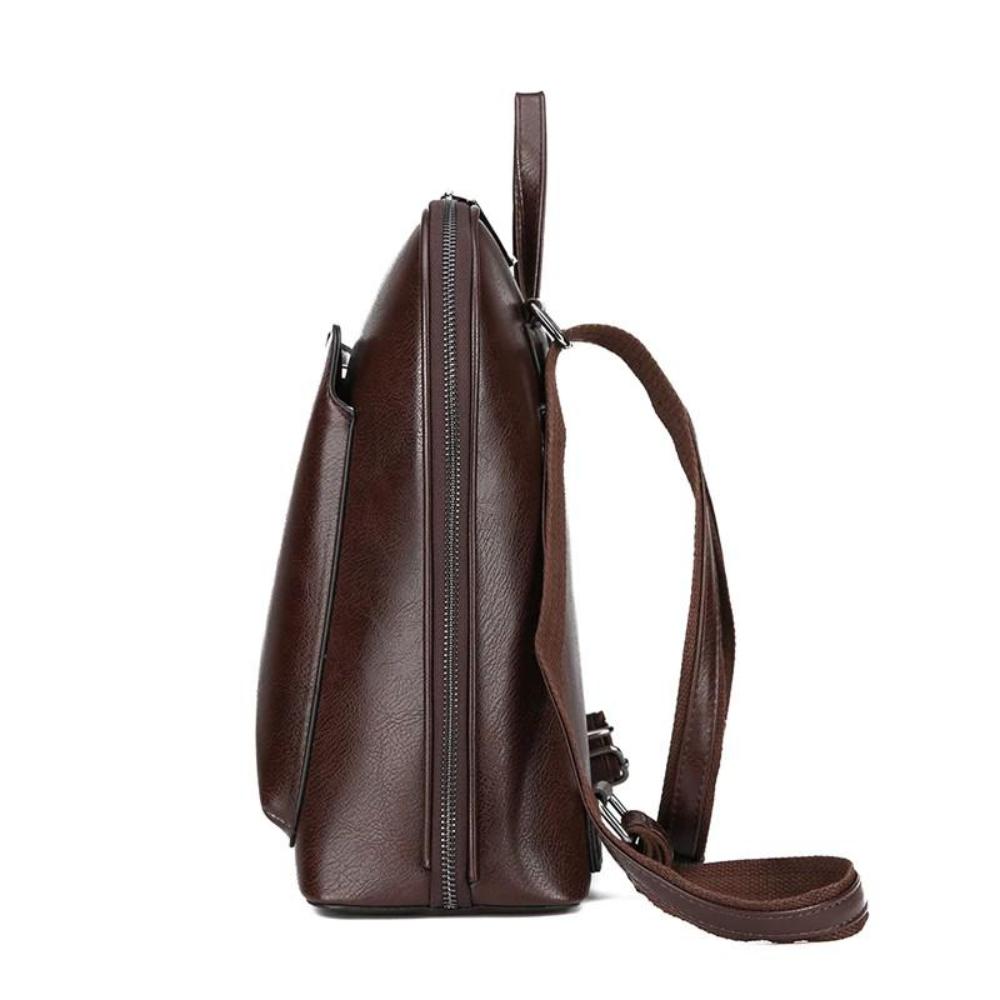 Classic Double Zipper Backpack - Stylish Design