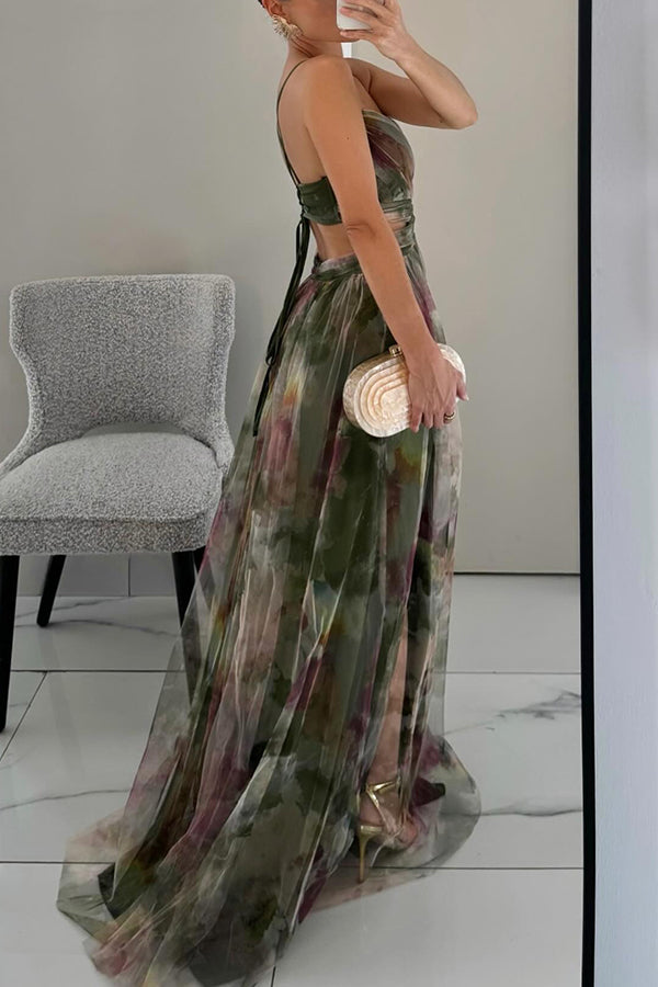 Eléna - Elegant and Floral Long Dress