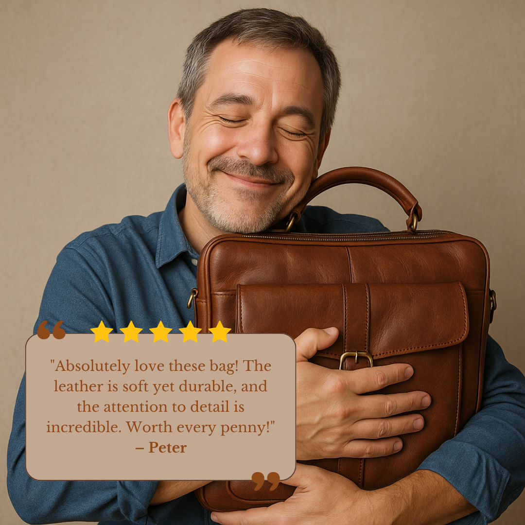 Ryan - Leather Briefcase for Men