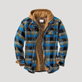 Men's spring jacket flannel fleece lined winter overshirt