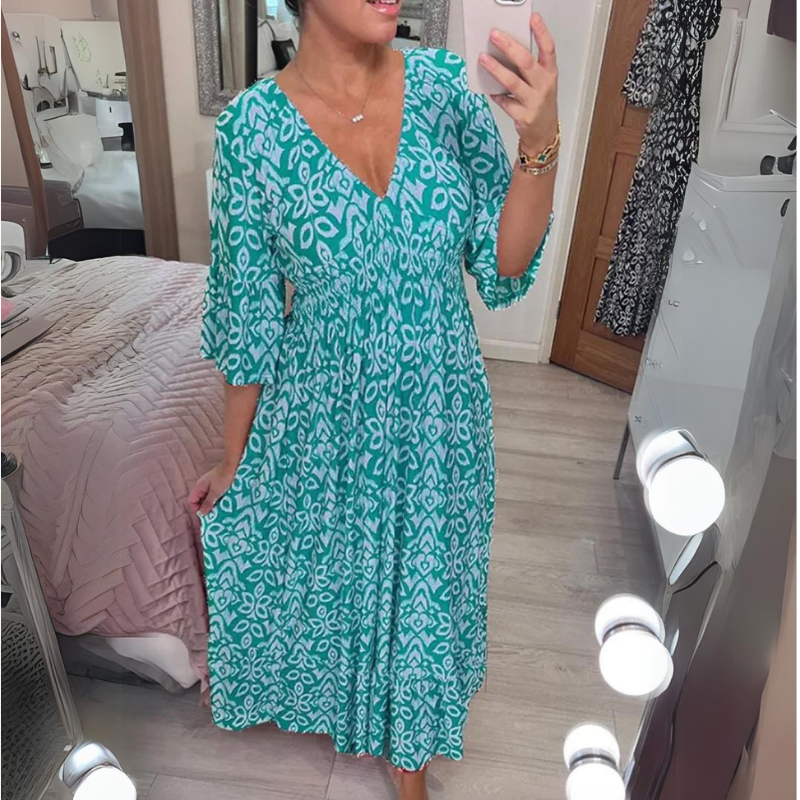 YARA® | SUMMER DRESS WITH V-NECK