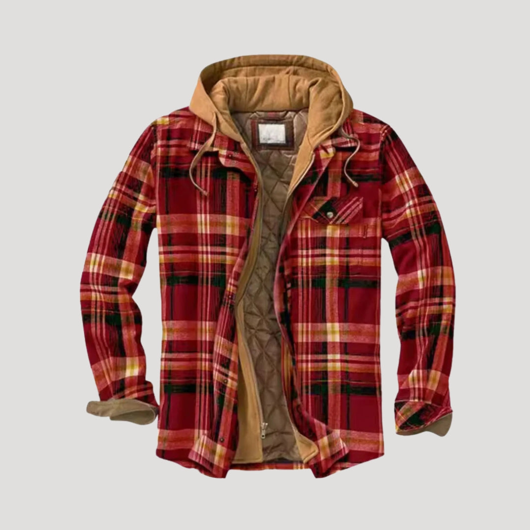 Men's spring jacket flannel fleece lined winter overshirt