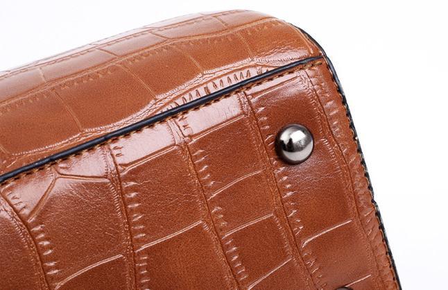 SOPHIA | VINTAGE CROC PATTERN 4-9 PIECE BAG