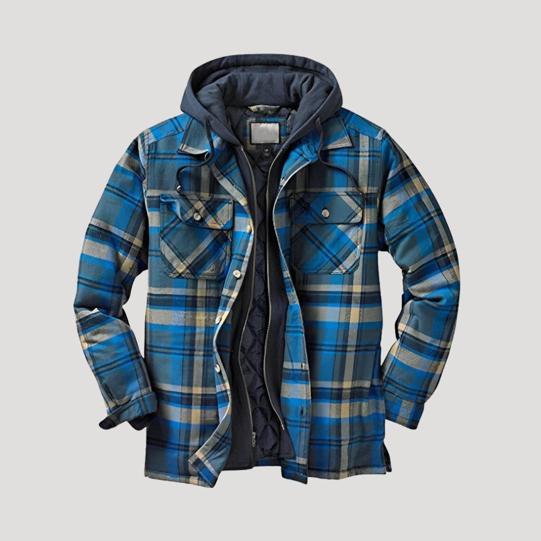 Men's spring jacket flannel fleece lined winter overshirt