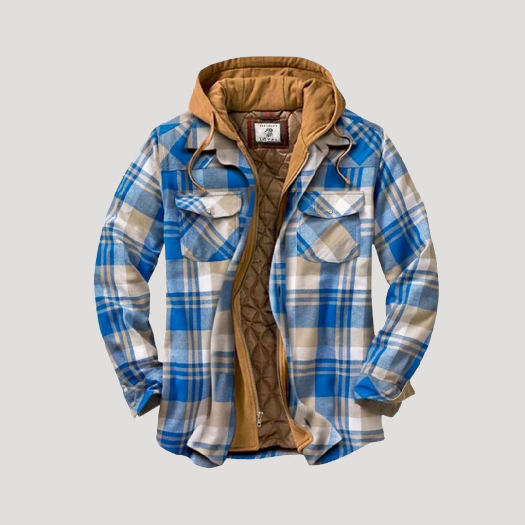 Men's spring jacket flannel fleece lined winter overshirt