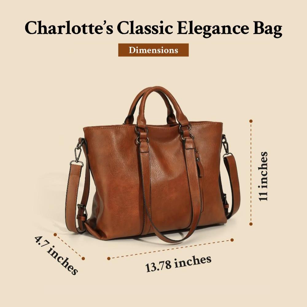 Charlotte's Classic Elegance | Vintage Tote Bag (Buy 1, Get 1 Free)