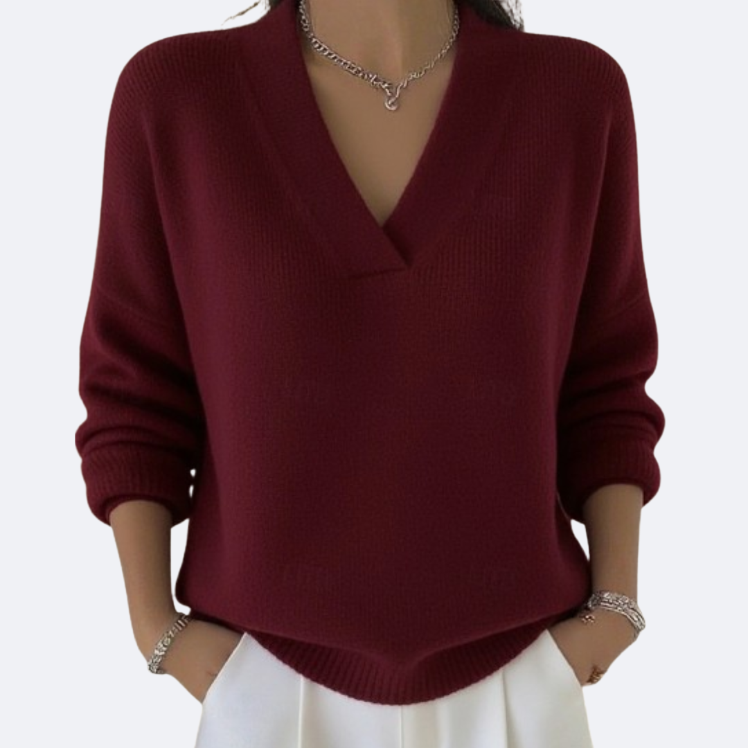 MILENA - V Neck Soft Sweater