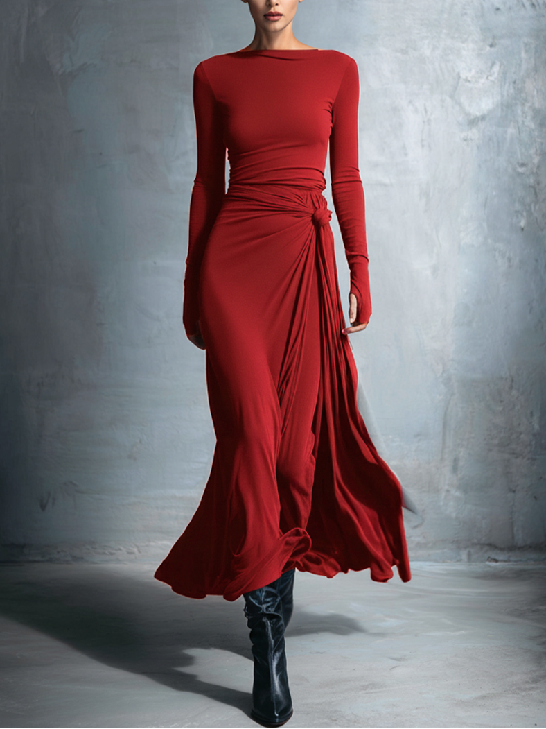 Zofia - Side Tied Maxi Dress
