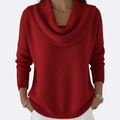 GIULIA - Comfortable Ruffle Neck Sweater