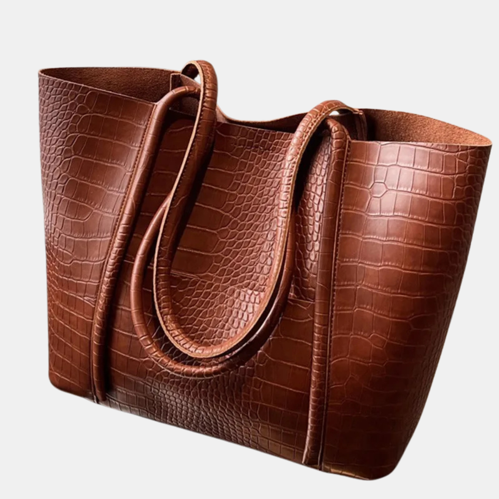 Sophia | Crocodile Leather Shoulder Bag