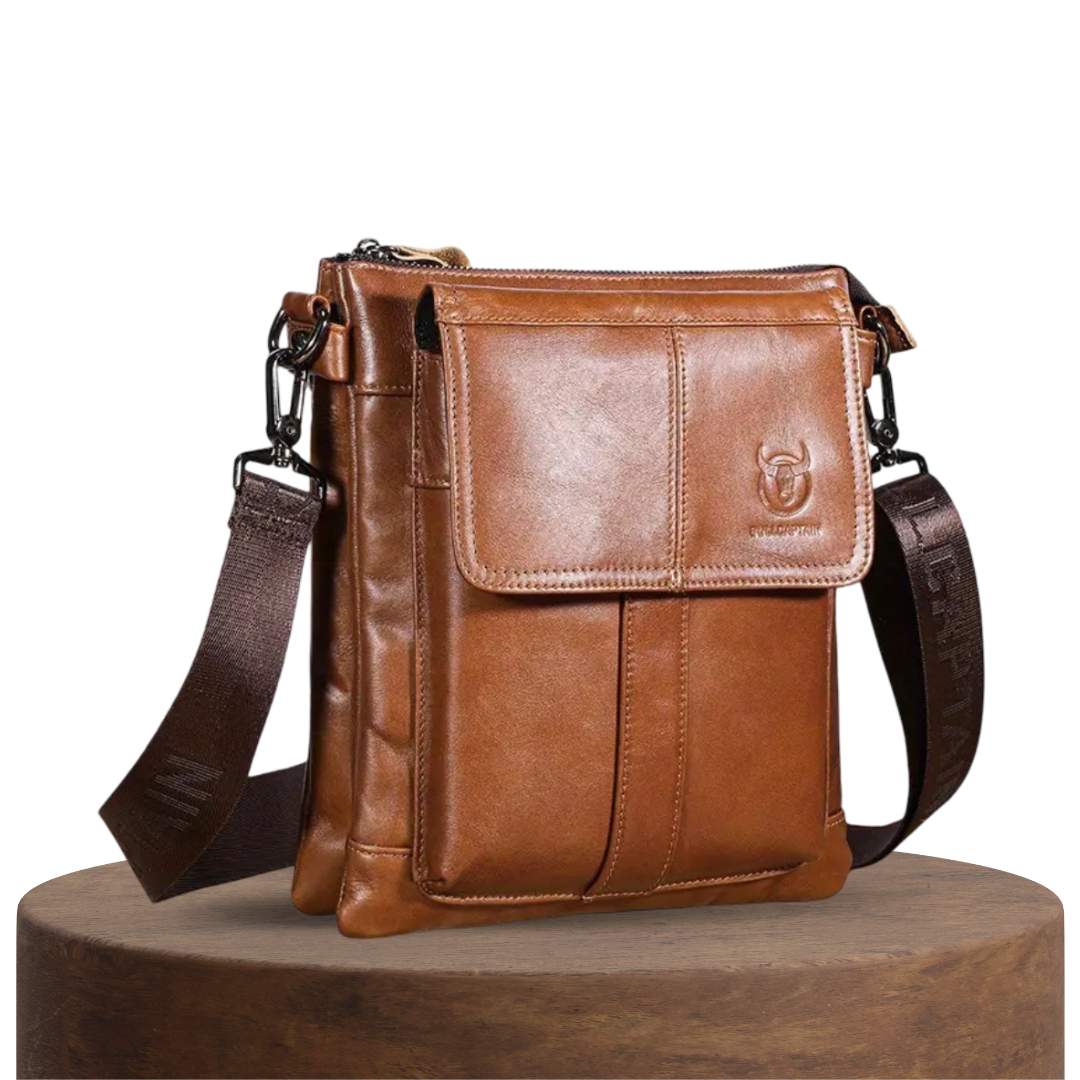 Nathan - Foldable Pocket Designed Slim Leather Bag