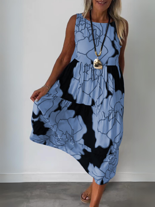 TERESA™ | ELEGANT DRESS WITH FLORAL PRINT