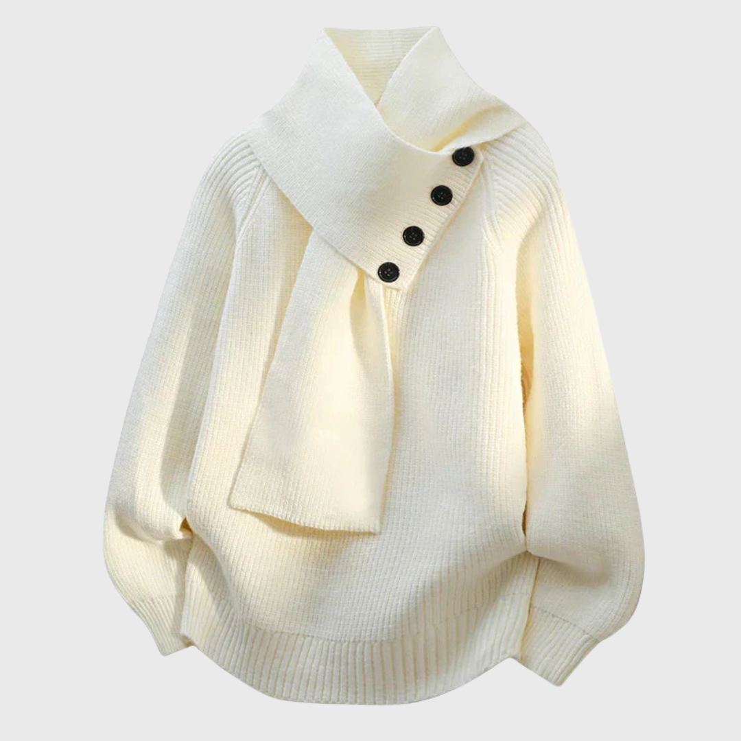 Elisa | Stylish Shawl Collar Sweater