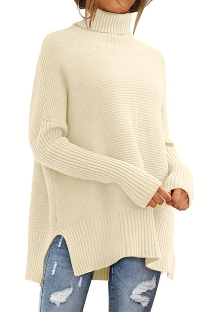 Elisa | High Neck Wrap Warm Sweater