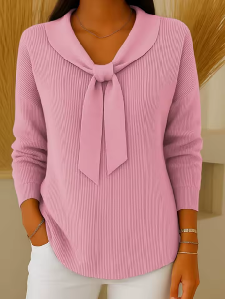 Bianca | Elegant Bow Detail Soft Sweater