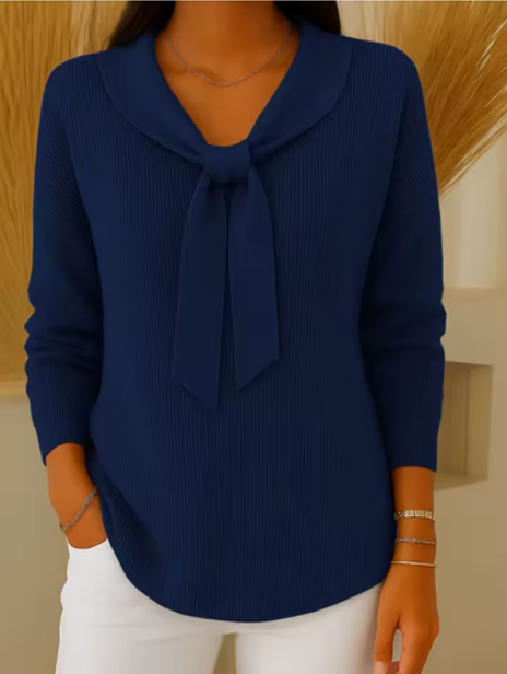 Bianca | Elegant Bow Detail Soft Sweater