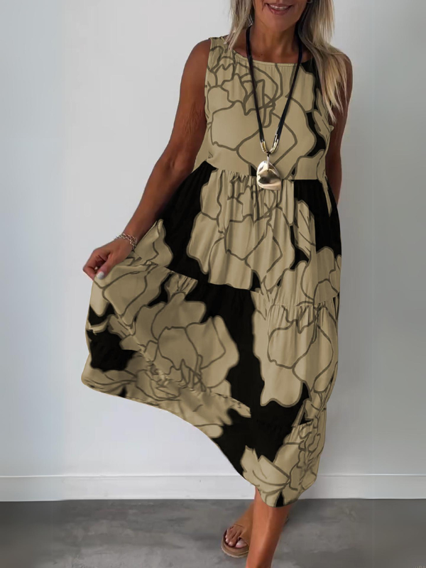 TERESA™ | ELEGANT DRESS WITH FLORAL PRINT