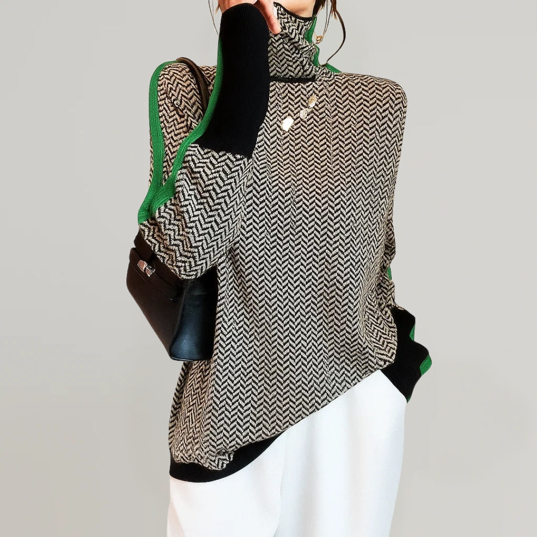 Amara | High Collar Sweater