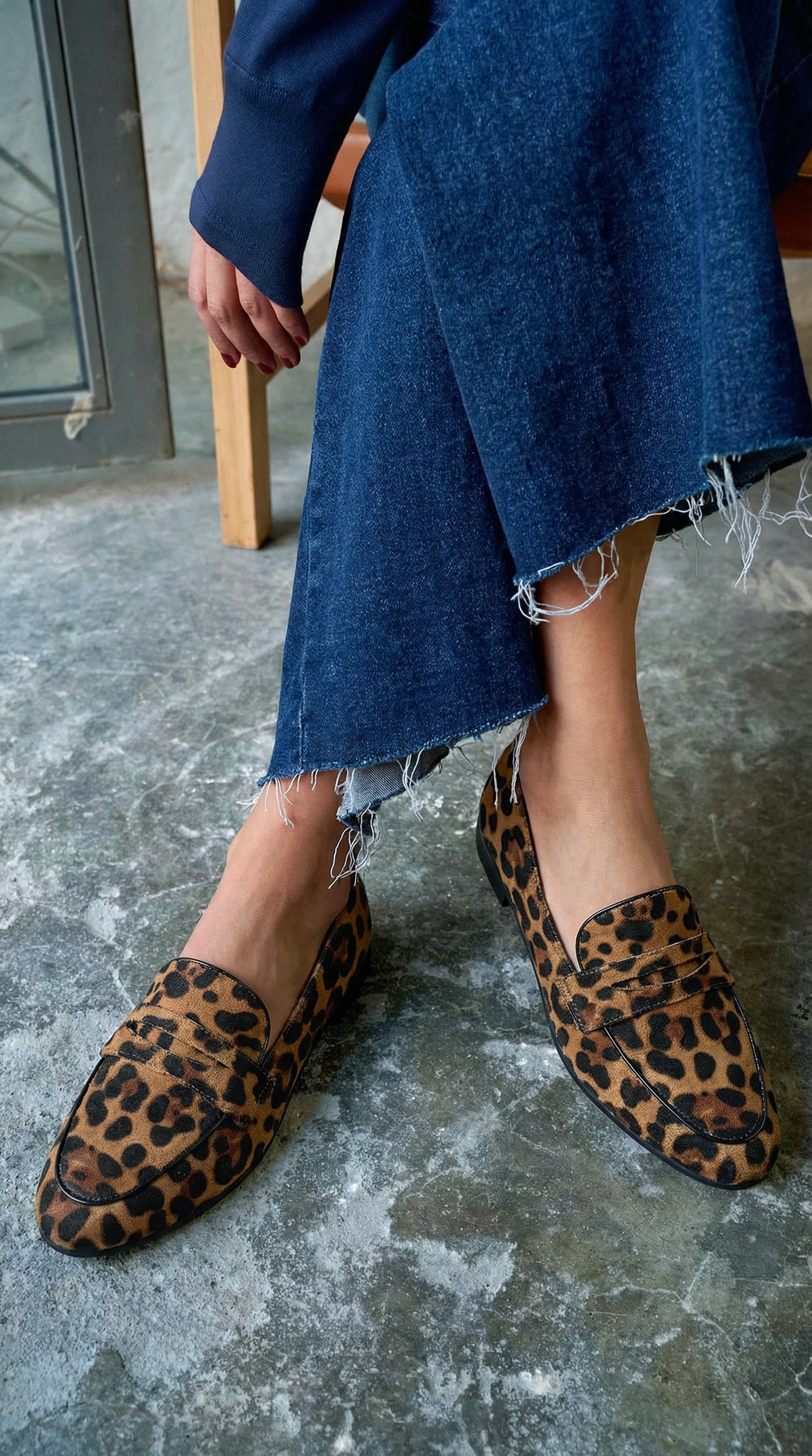 LEOPARD PRINT LOAFERS
