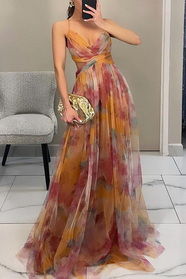 Eléna - Elegant and Floral Long Dress