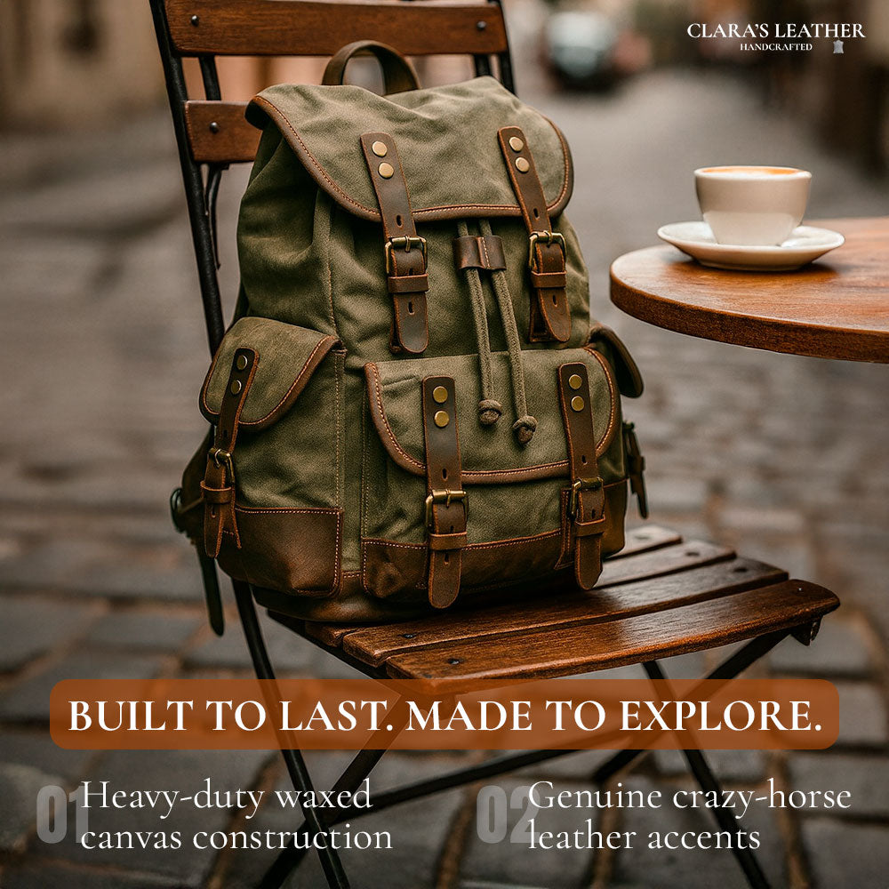 John - Ultra-Durable Canvas Mountaineer Backpack
