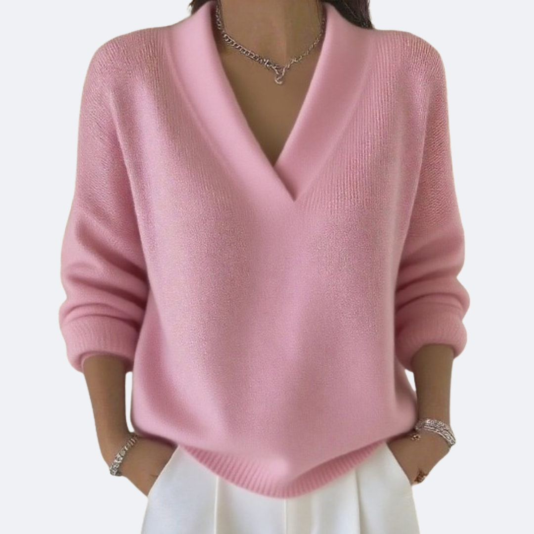 MILENA - V Neck Soft Sweater