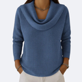 LIVIA - Soft Neck Thermal Waffle Effect Jumper