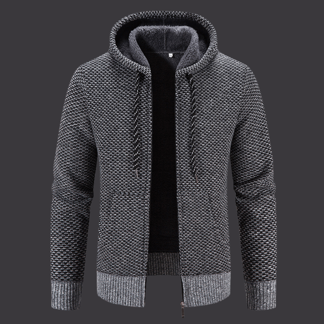 Mason Winter Plush Zipper Hoodie Coat