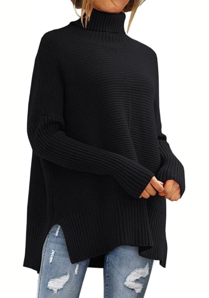 Elisa | High Neck Wrap Warm Sweater
