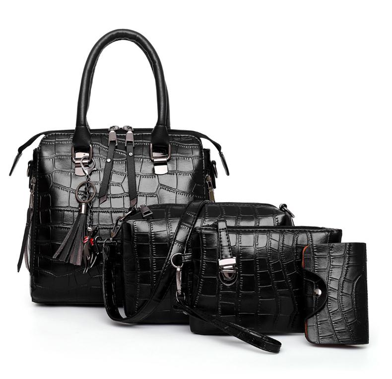 SOPHIA | VINTAGE CROC PATTERN 4-9 PIECE BAG