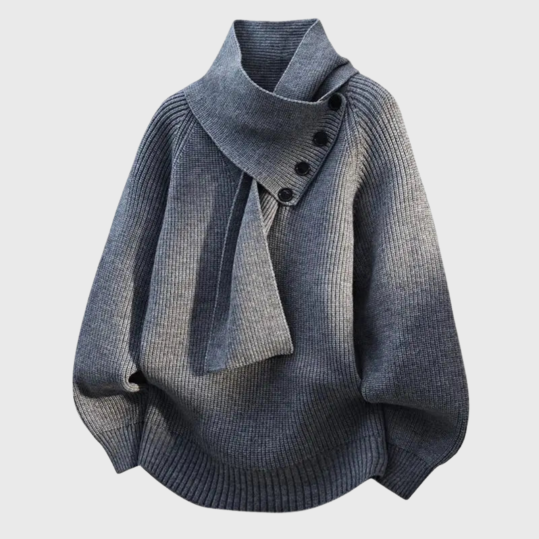 Elisa | Stylish Shawl Collar Sweater