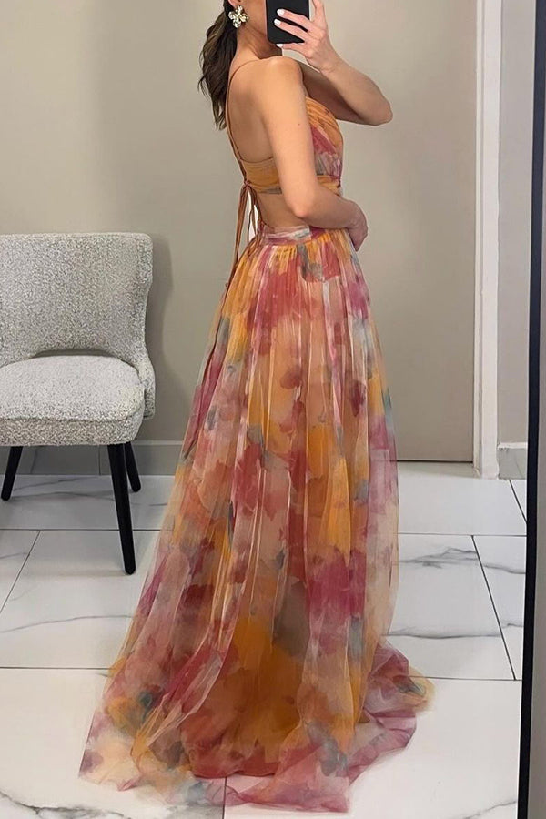 Eléna - Elegant and Floral Long Dress