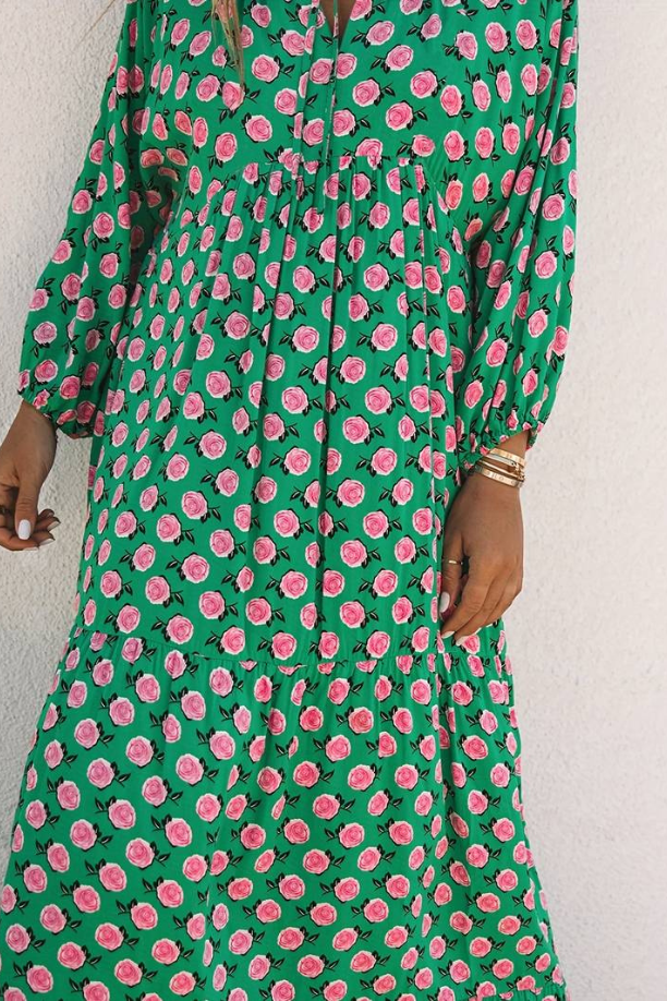 VANESSA | LONG MAXI DRESS WITH PRINT