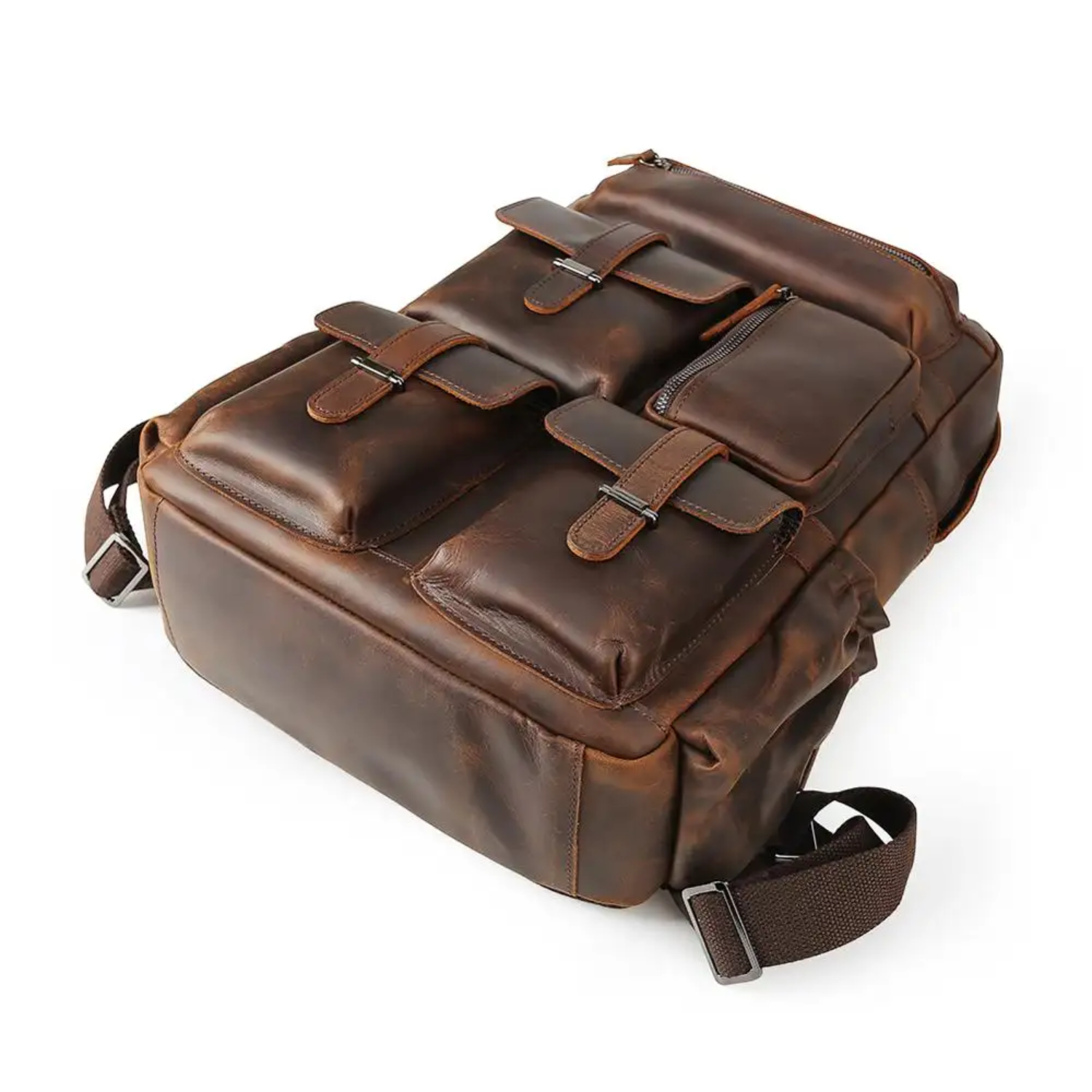 Kevin - Leather Laptop Backpack