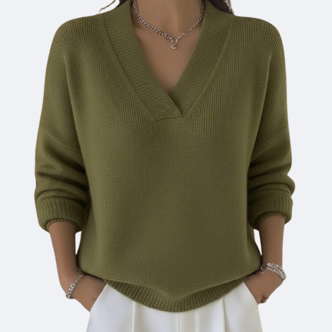 MILENA - V Neck Soft Sweater