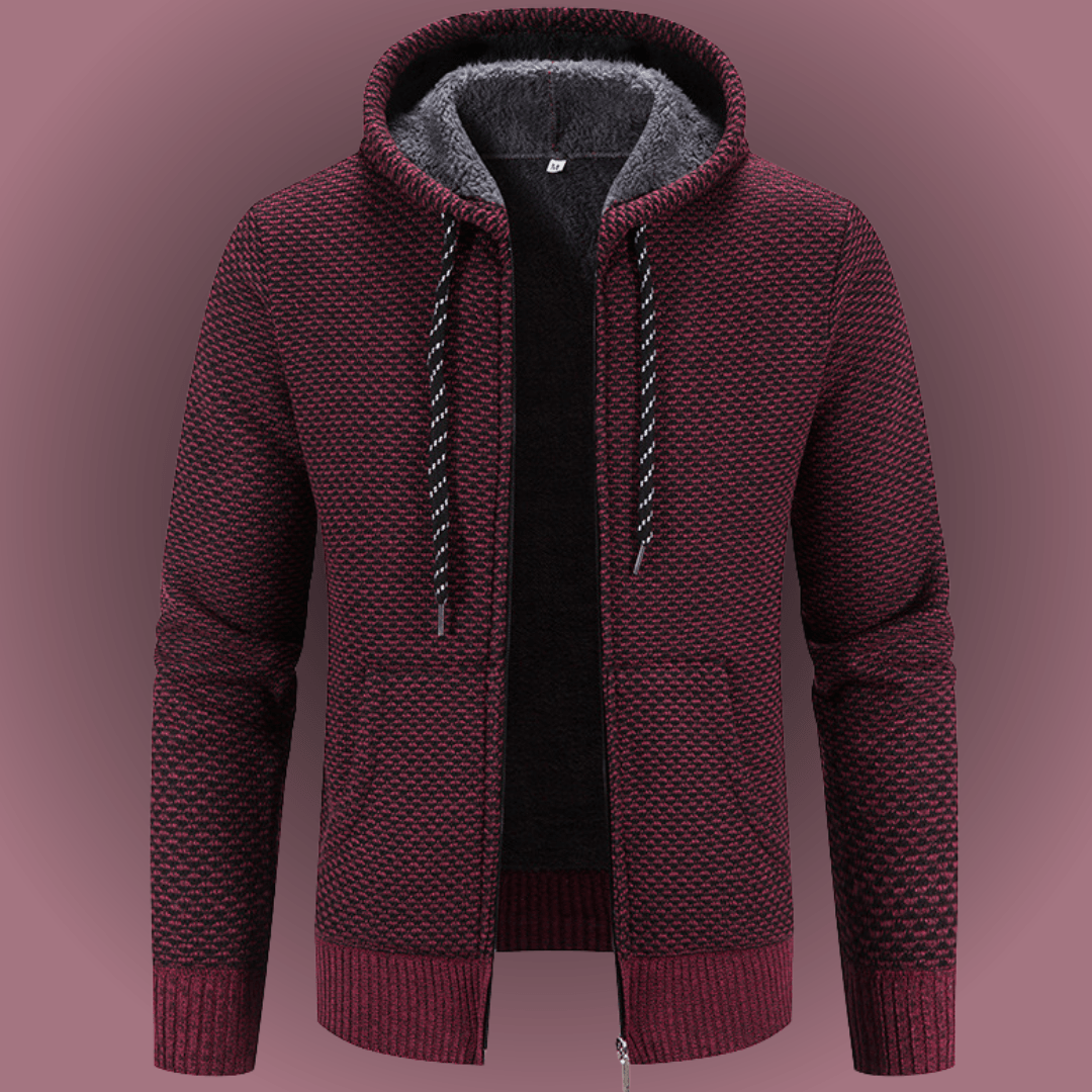 Mason Winter Plush Zipper Hoodie Coat