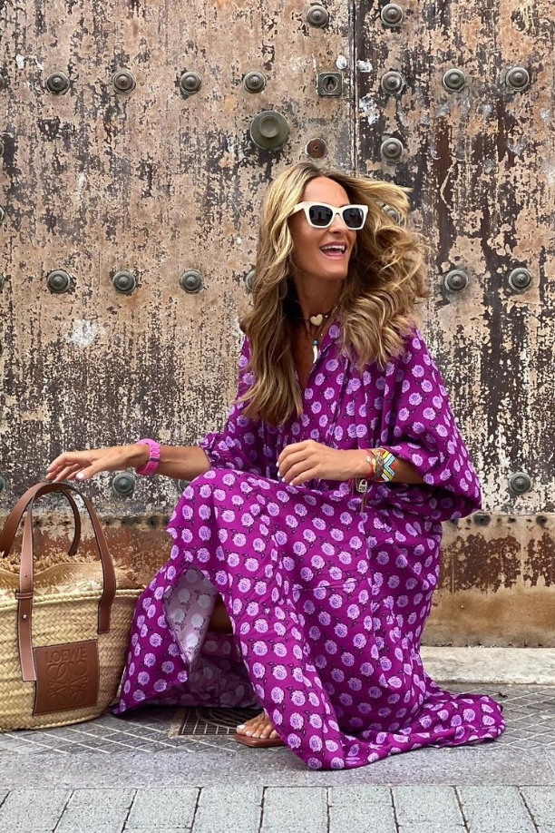 VANESSA | LONG MAXI DRESS WITH PRINT