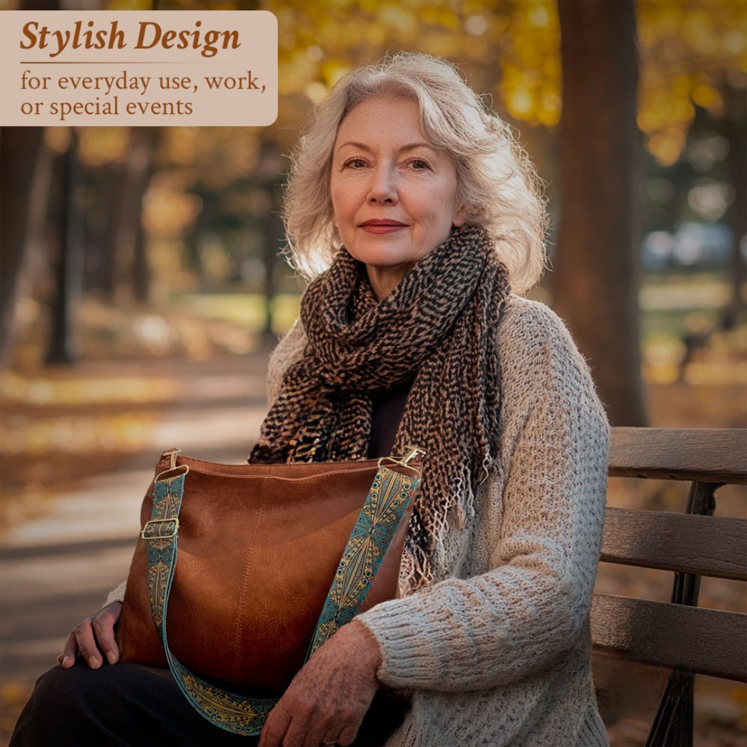Chelsey's Vintage Charm | Leather Shoulder Bag