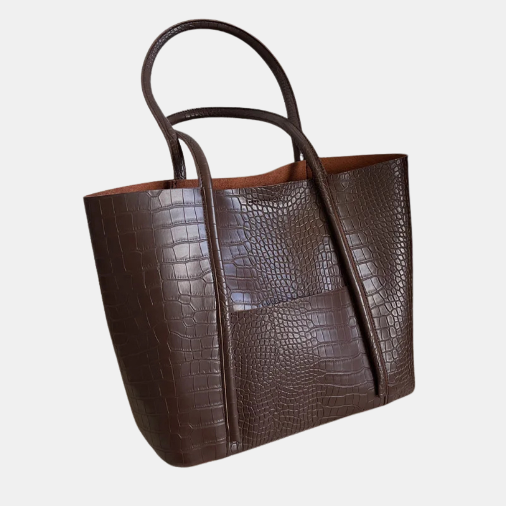 Sophia | Crocodile Leather Shoulder Bag