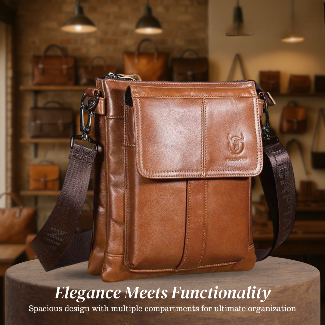 Nathan - Foldable Pocket Designed Slim Leather Bag
