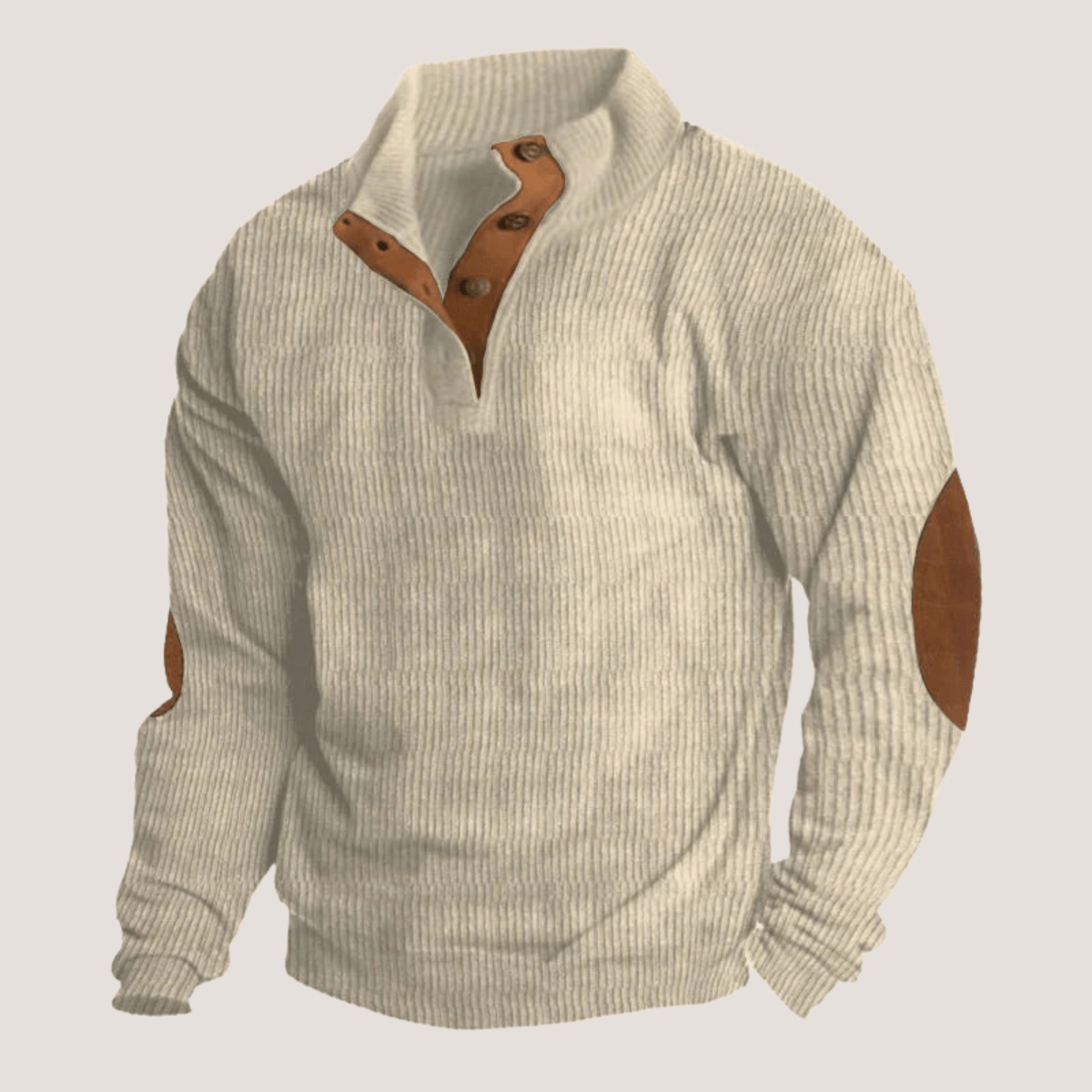 Friedrich - Ribbed Sweater with Buttons