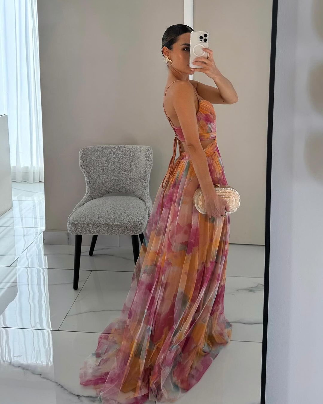 Eléna - Elegant and Floral Long Dress