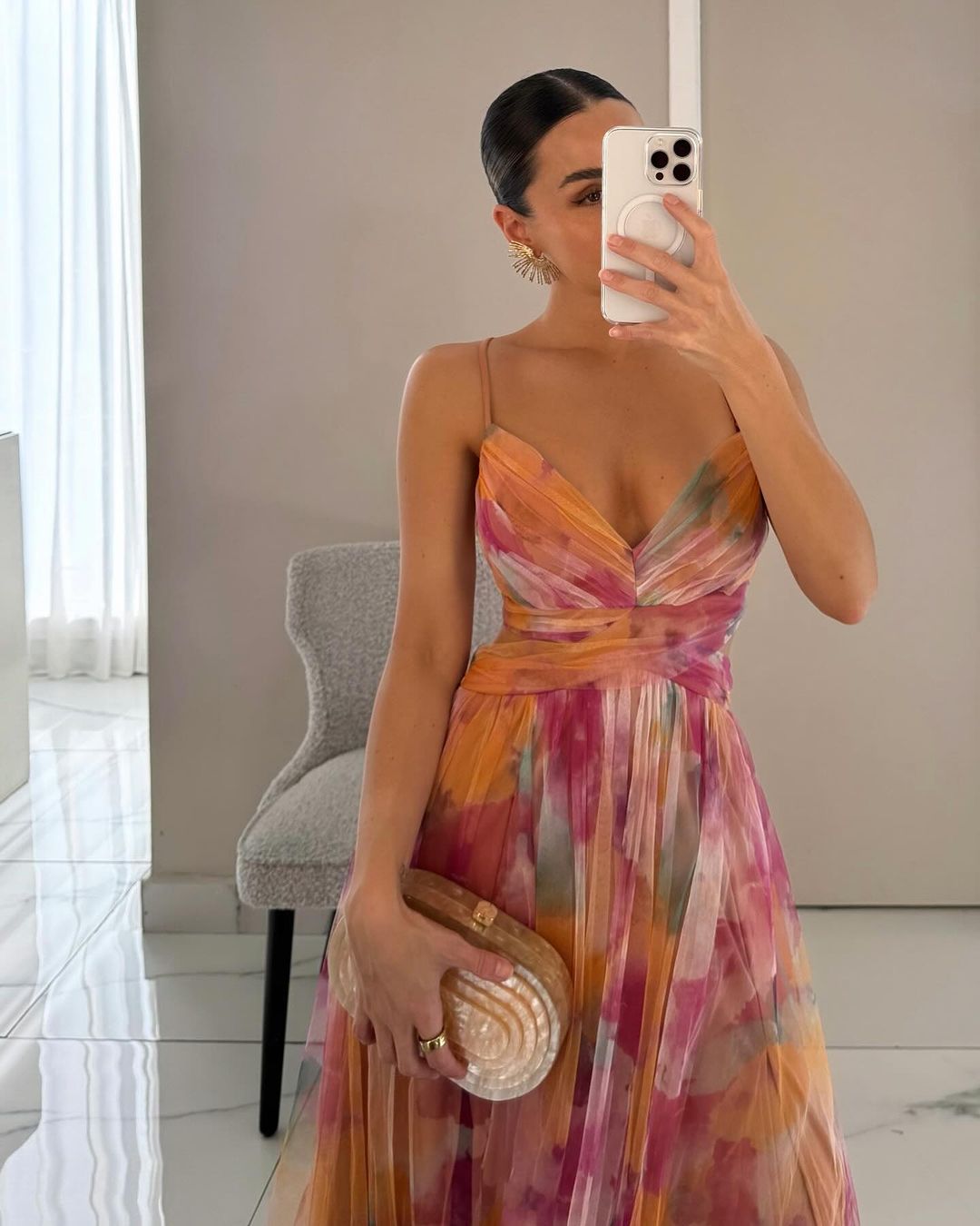 Eléna - Elegant and Floral Long Dress