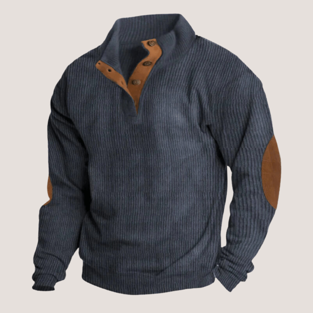 Friedrich - Ribbed Sweater with Buttons
