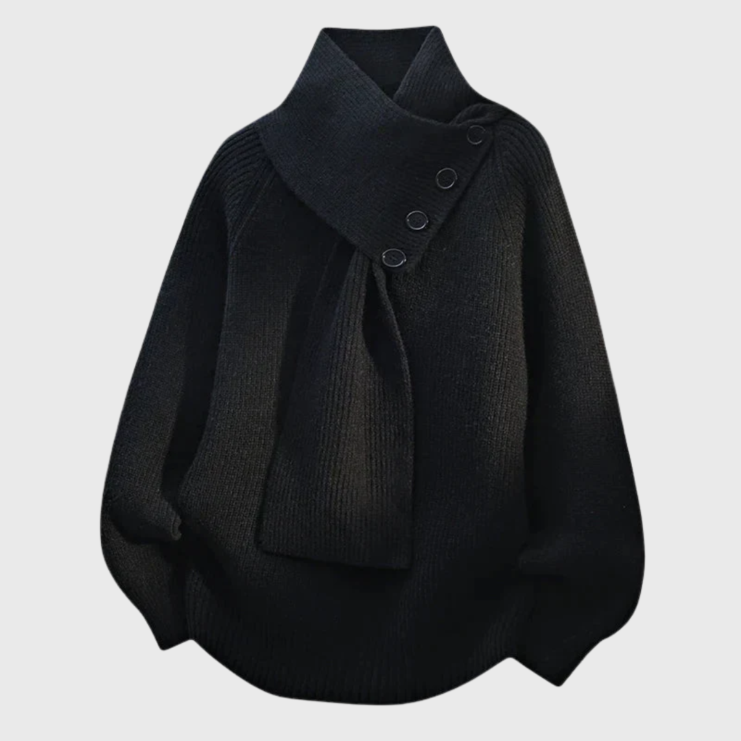 Elisa | Stylish Shawl Collar Sweater