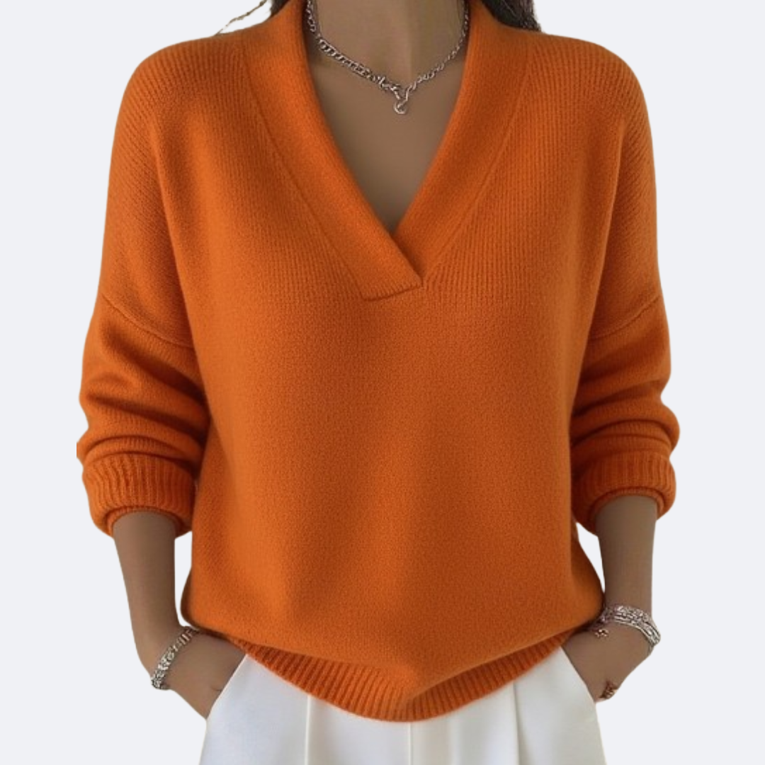 MILENA - V Neck Soft Sweater