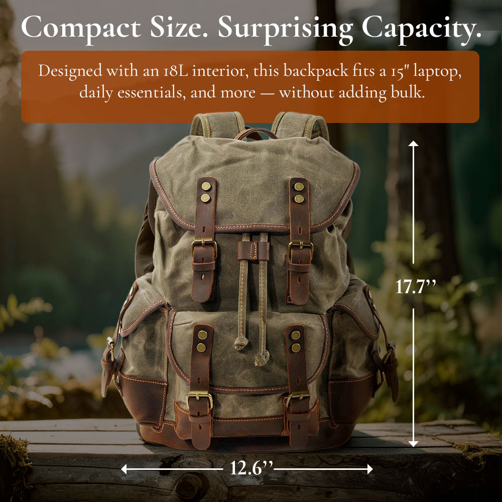 John - Ultra-Durable Canvas Mountaineer Backpack