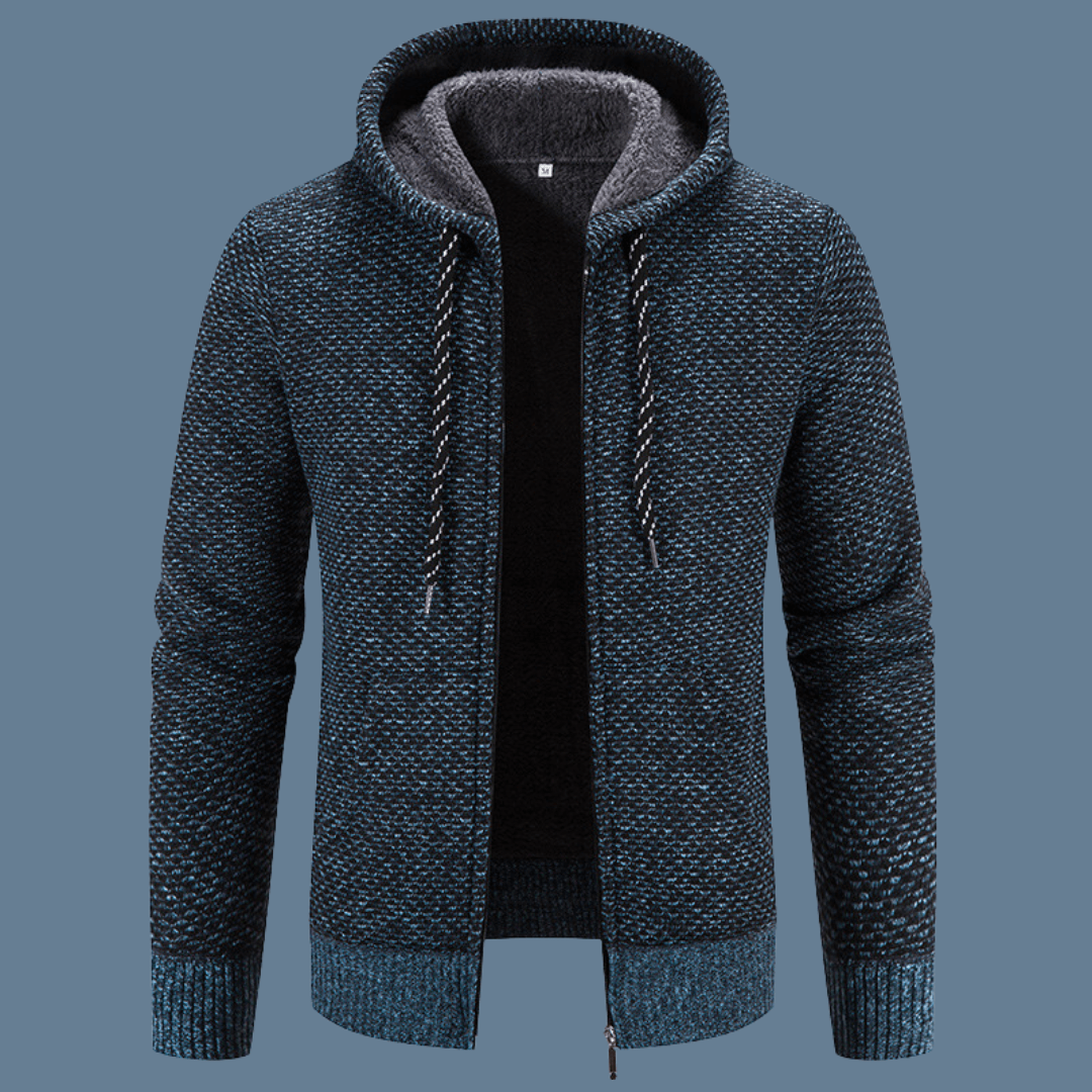 Mason Winter Plush Zipper Hoodie Coat